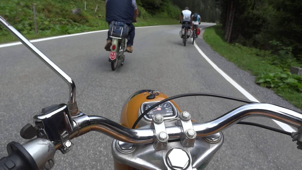 PUCH MS 50 auf der Silvretta Hoch Alpen Straße ( Bielerhöhe )