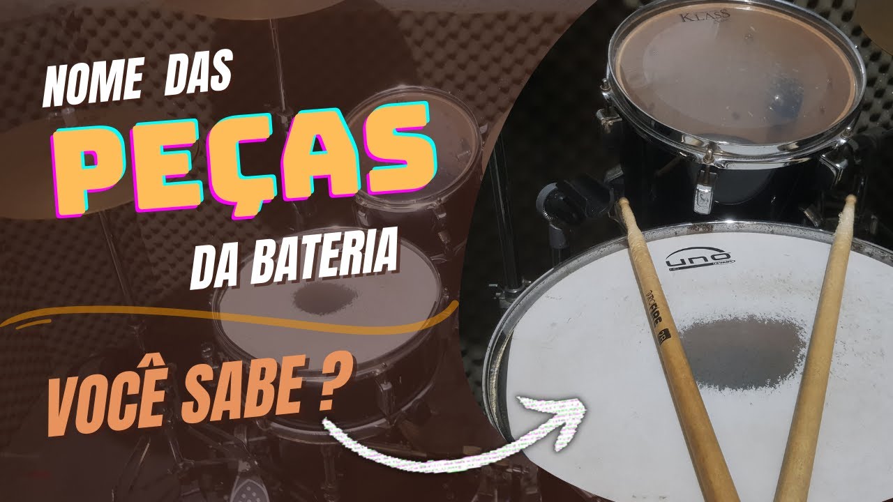 Qual o NOME das Peças da BATERIA ?? | AULA 01 (Iniciantes)