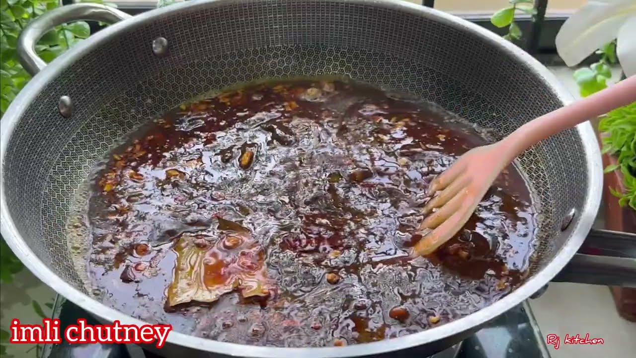 🔥টক ঝাল মিষ্টি তেঁতুলের চাটনি 😋 Restaurant style Spicy Sweet & Sour Tamarind Chutney Recipe /imli