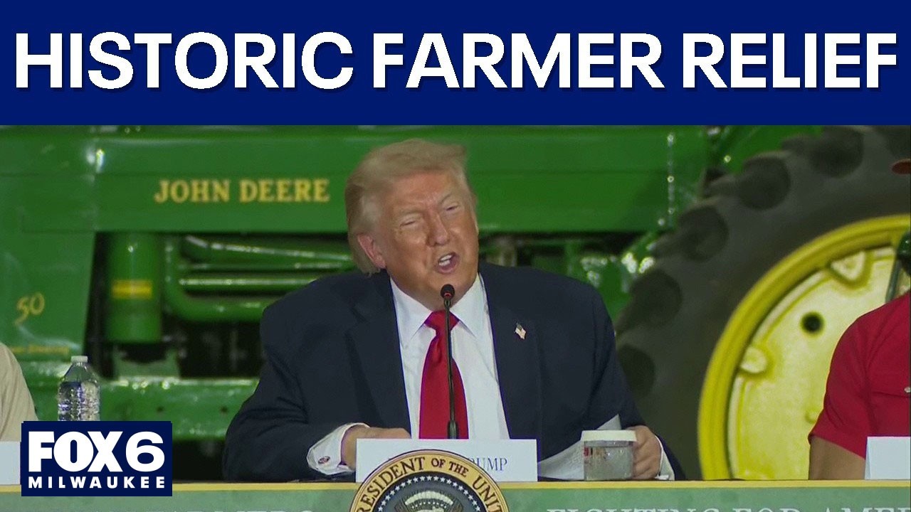 Трамп в Висконсине: президент рассказывает о помощи фермерам | FOX6 News Milwaukee