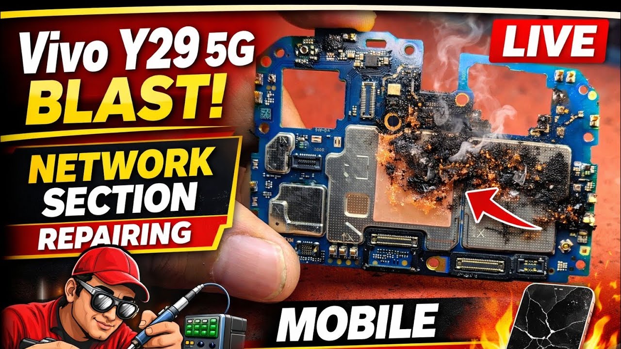 vivo y29 5G network sections short live mobile repairing 📲#adiyogitech