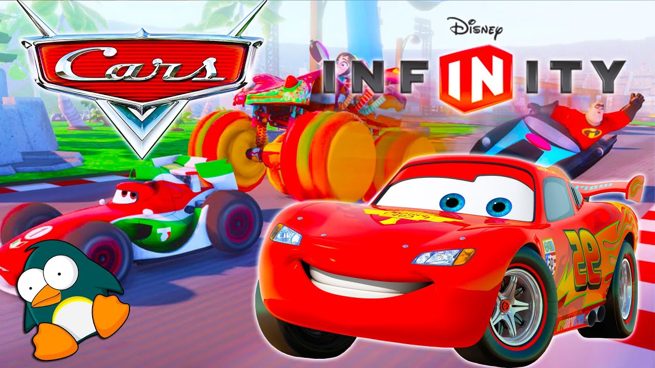 Relâmpago McQueen e Mickey Mouse em Inglês - Jogos de Carros de Corrida - Disney Infinity 3.0