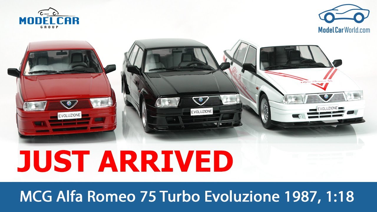 MCG - Just Arrived 1:18 Alfa Romeo 75 Turbo Evoluzione 1987