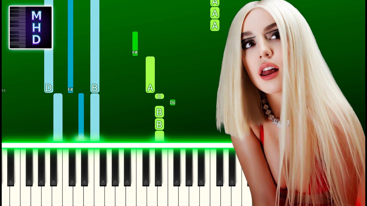 Ava Max - Born to the Night (Piano Tutorial Easy)