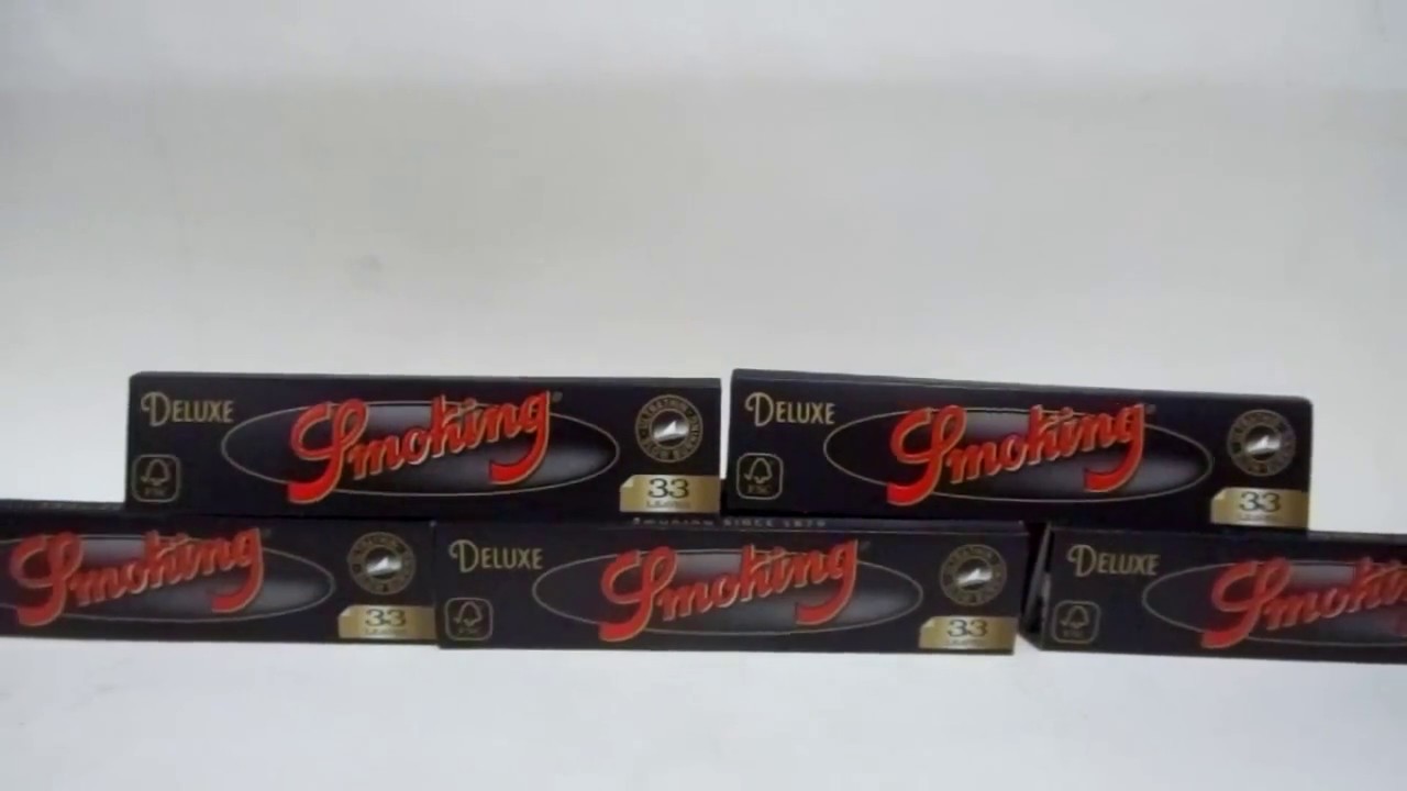 Papel De Armar, Sedas Smoking King Size Negro De Luxe