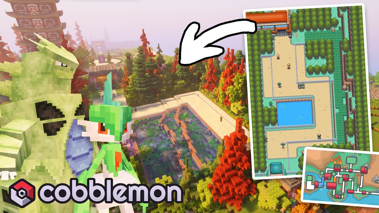 Recreating Route 35 of the Johto Region in Cobblemon