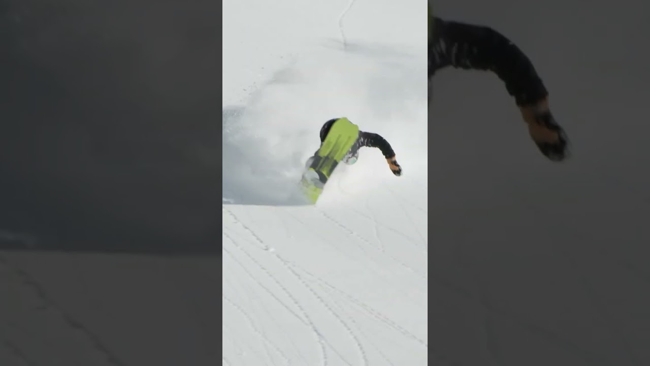 Podium Winner of Freeride World Tour Timmy Shredder Rides Slash Snow Vertical! 🏂 #snow #shorts