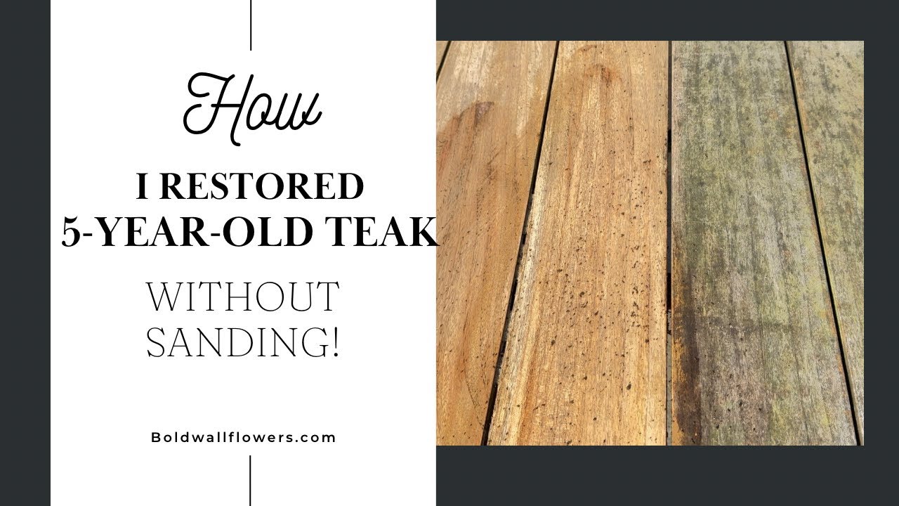 How I Restored 5-Year-Old Teak Without Sanding | Starbrite Teak Cleaner & Sealer Review