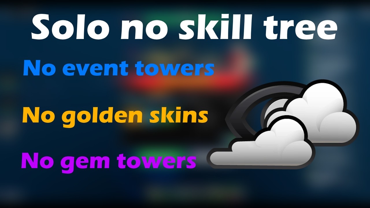 Solo Fog trial with no skill tree in TDS
