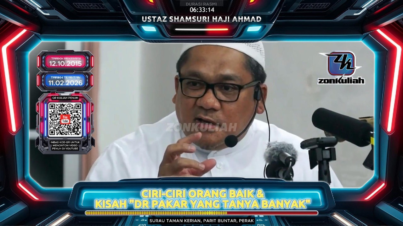 TAZKIRAH : Lapan Ciri Orang Yang Akan Dapat Kemuliaan Di Syurga - Ustaz Shamsuri Ahmad
