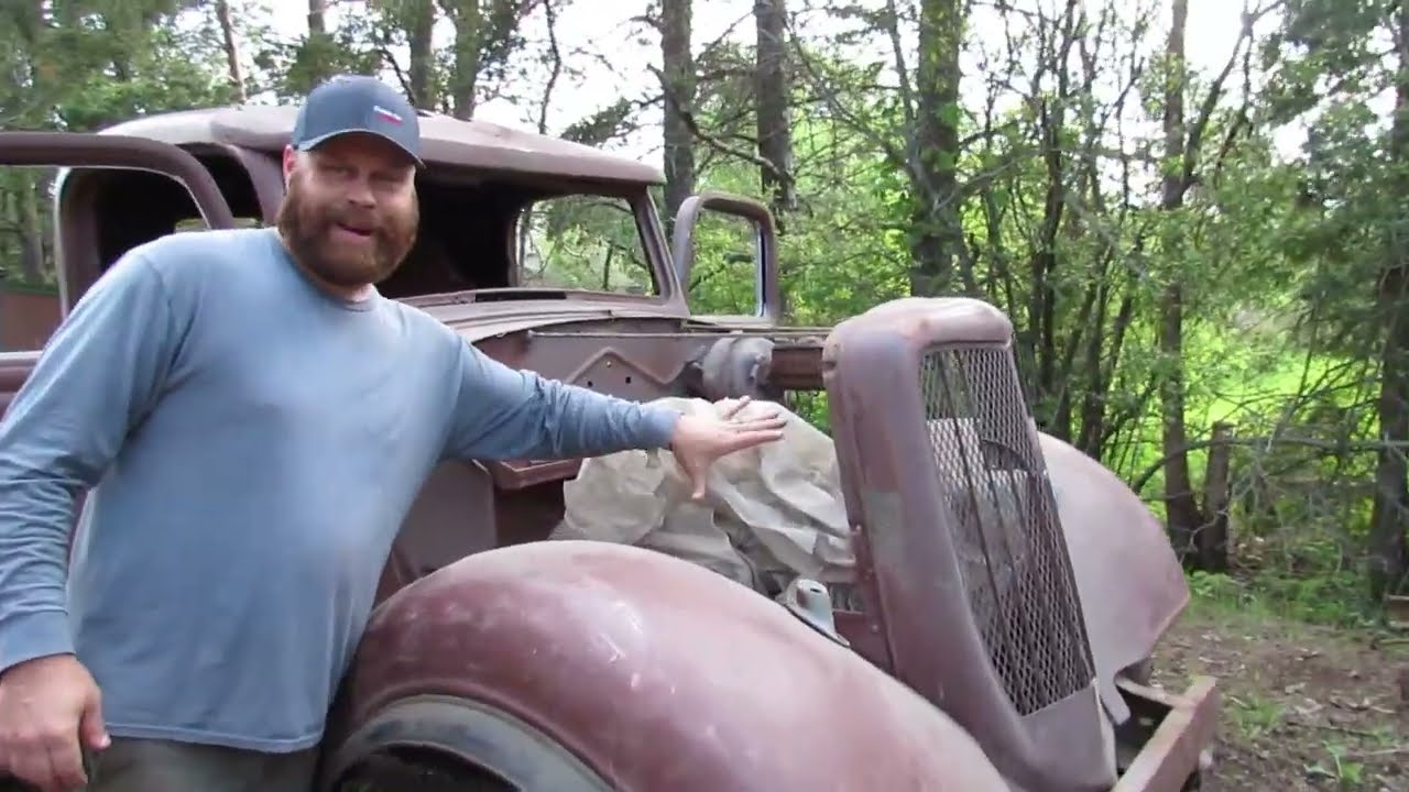 Will  it run? Will it start? Parked for 30+ years! 1935 ford