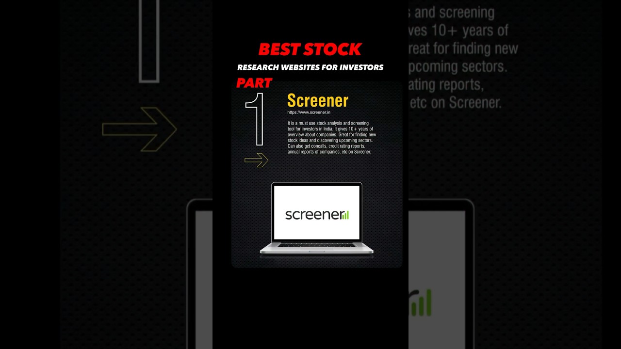 📈 Best Stock Research Website India 🇮🇳 | Screener