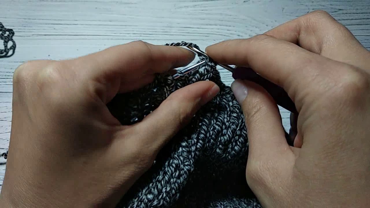 Эластичное закрытие резинки 1-1 крючком. Мастер класс.