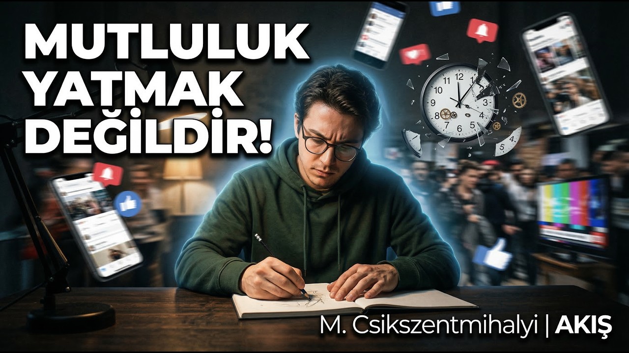 Neden Dinlenirken Bile Yorgunsun? | Akış: Mutluluk Bilimi - Mihaly Csikszentmihalyi ⚡