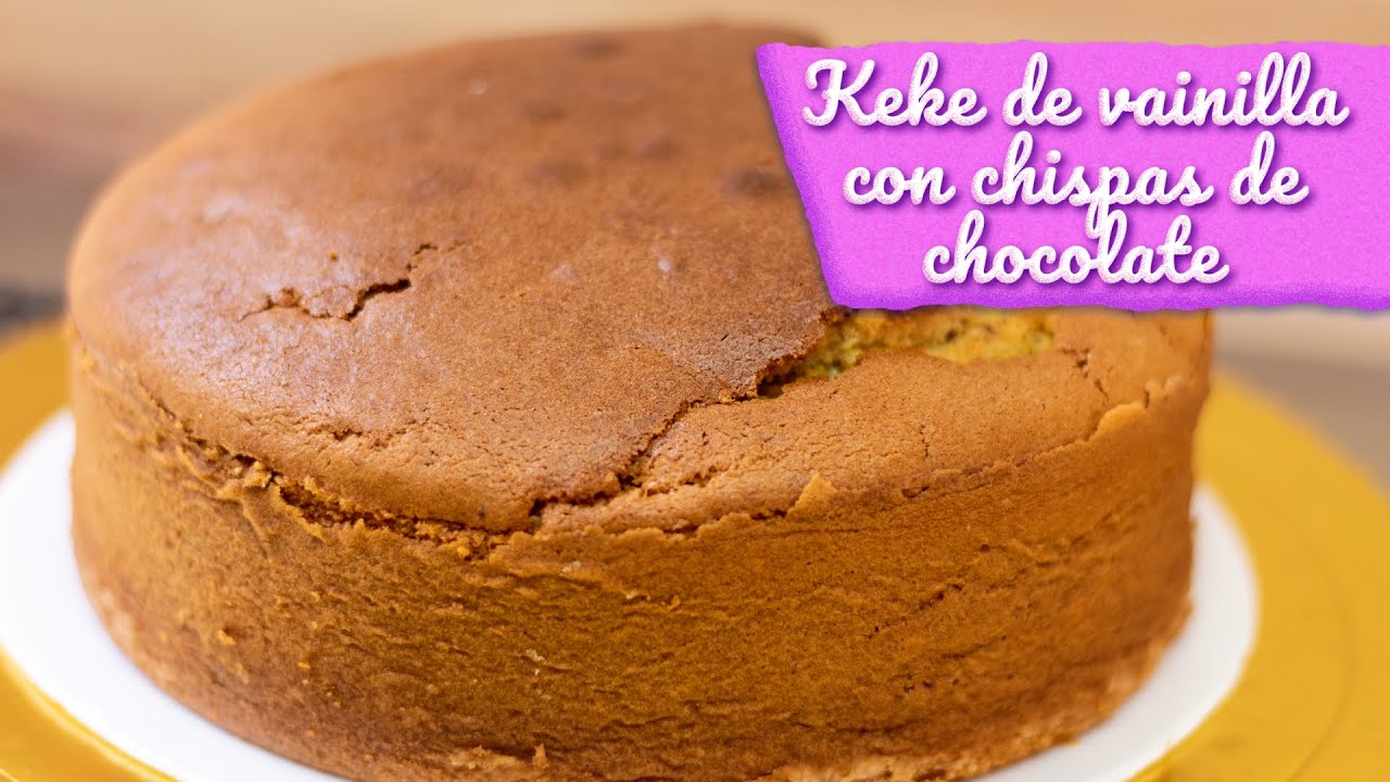 KEKE DE VAINILLA CON CHISPAS DE CHOCOLATE | Aroly Carrasco