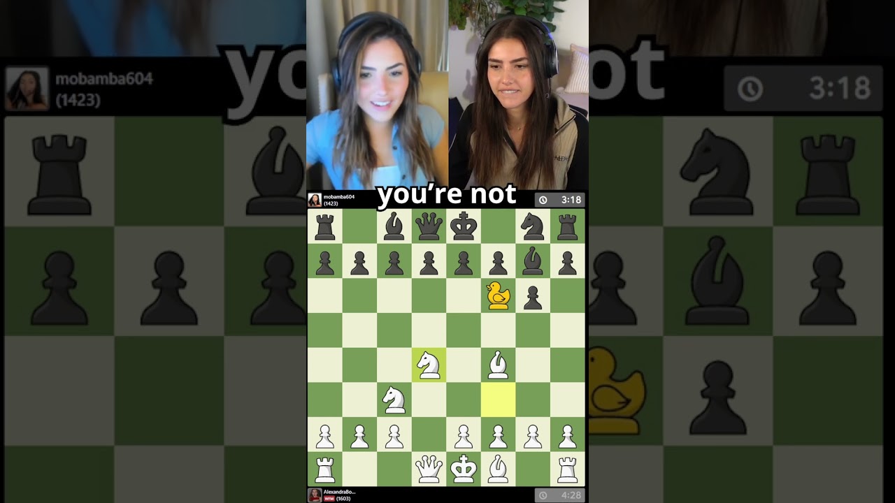 Andrea Botez will never play duck chess again after this game...