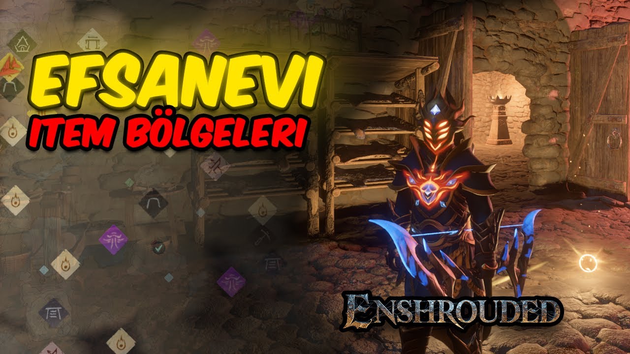 Enshrouded - Legendary item Bölgesi , Demir Madeni , Map  ,Hızlı Gelişmenizi sağlayacak BİLGİLER !!!