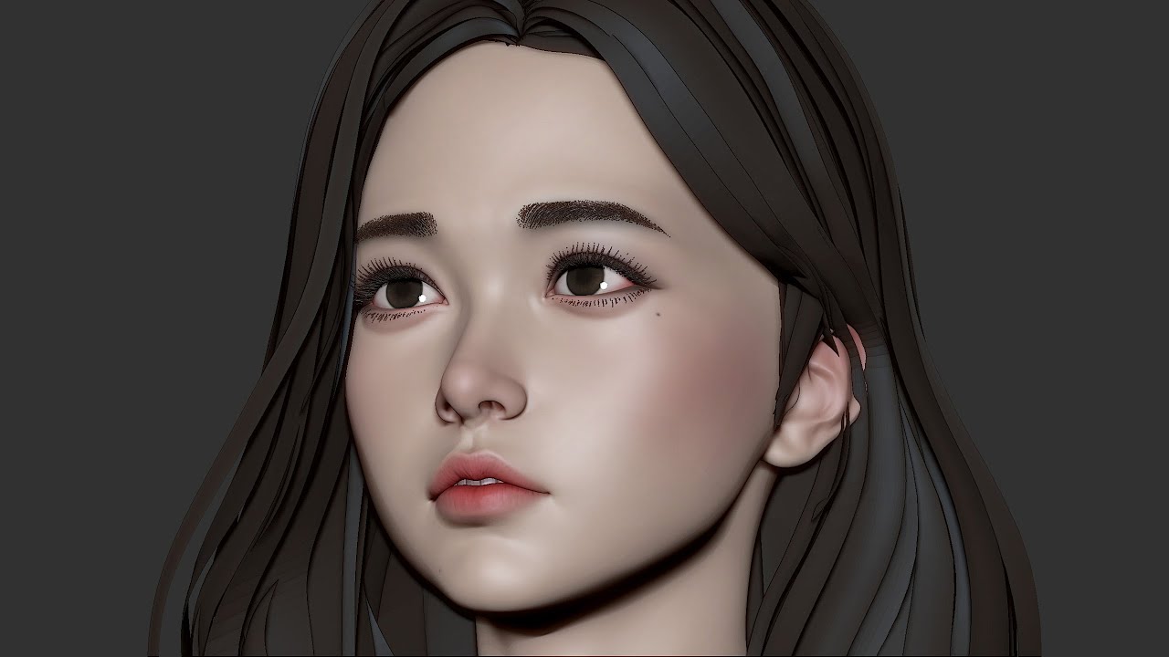 리얼타임 눈썹 제작 - Real-time Eyebrow 3D