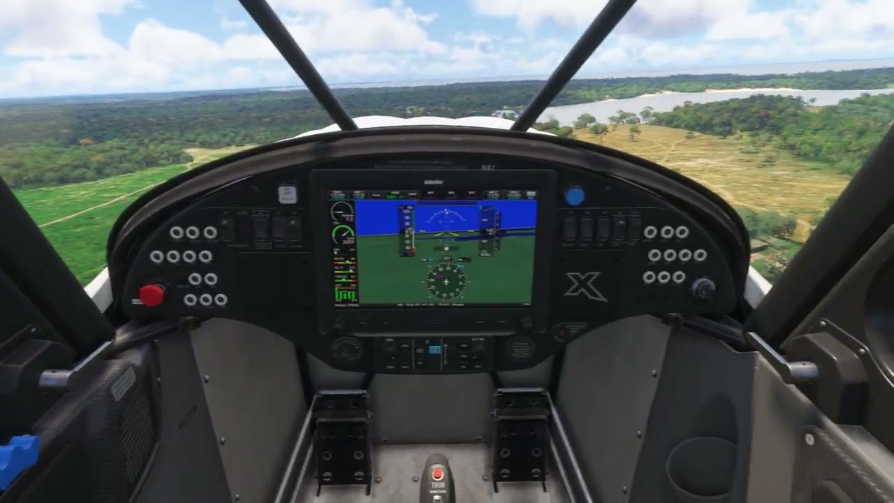 Fly over and landing at Curual Airport (SBAK) Brazil MSFS 2024/5