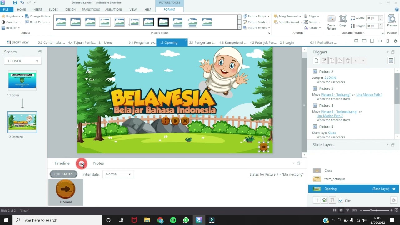 Menambahkan Efek/Backsound Musik pada Tombol di Articulate Storyline 3