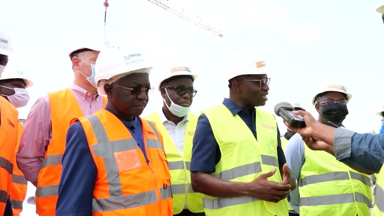 Sidibé Noumory, Dg de CI-Energies visite le chantier du barrage hydroélectrique de Singrobo-Ahouaty