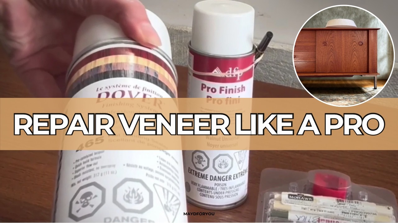 How to Repair Chipped & Sanded Through Veneer - The Blendal Sticks Solution
