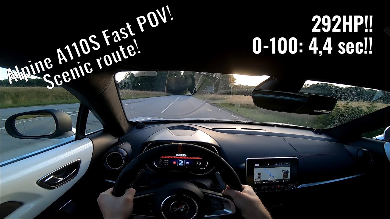 Alpine A110S - Fast POV on scenic route