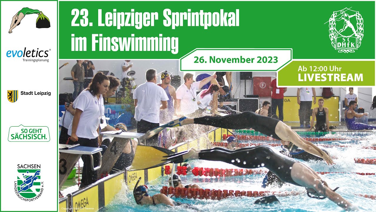 2023 23. Leipziger Sprintpokal im Finswimming | Wettkampf 12 | 200m Streckentauchen Weiblich