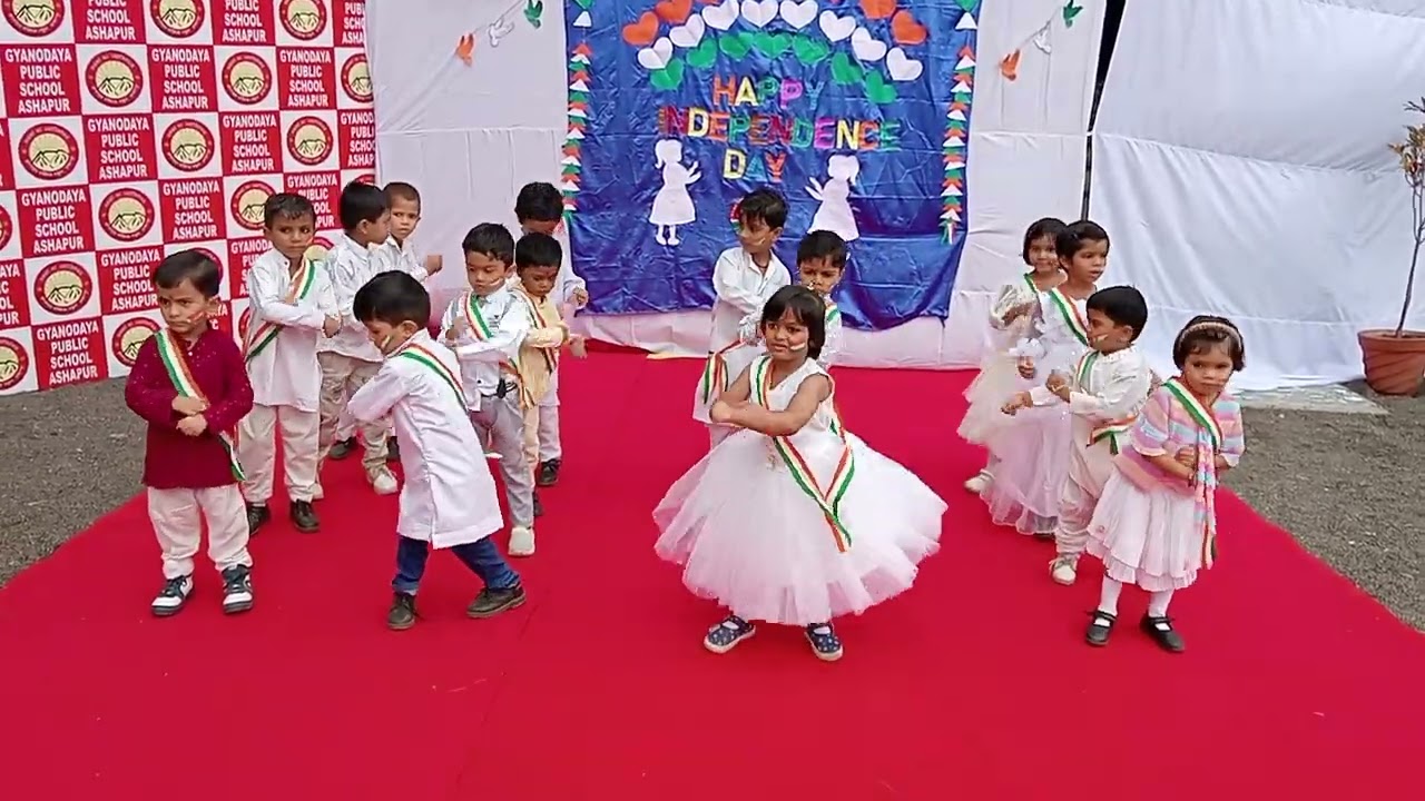 Pre Independence Day Celebrations @GPSASHAPUR #independenceday  #dance #schooldance Class LKG