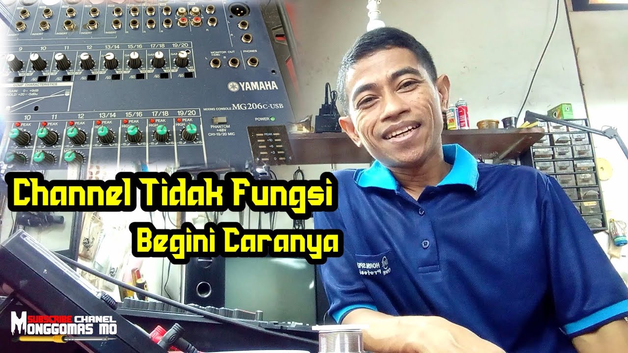 Mixer Yamaha MG206 C USB sebagian channel tidak fungsi