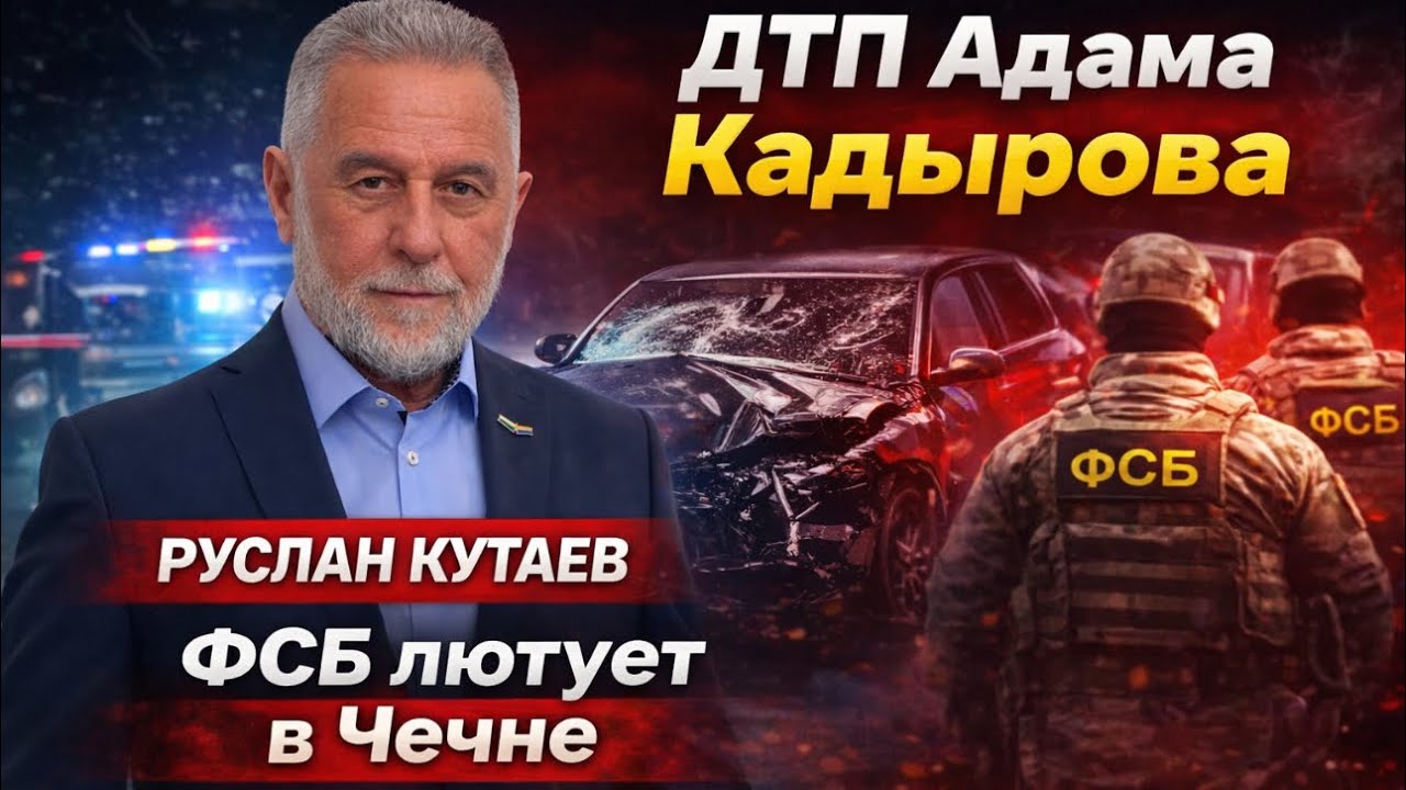 ⚡ДТП КАДЫРОВА. ФСБ ЗАЧИЩАЕТ КЛАН КАДЫРОВЫХ. БЕСЕДА С РУСЛАНОМ КУТАЕВЫМ