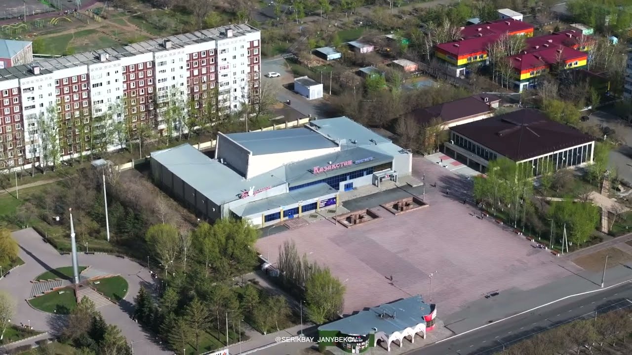 Экибастуз с высоты птичьего полёта.  25 апреля 2025. Смотреть в 4К разрешении