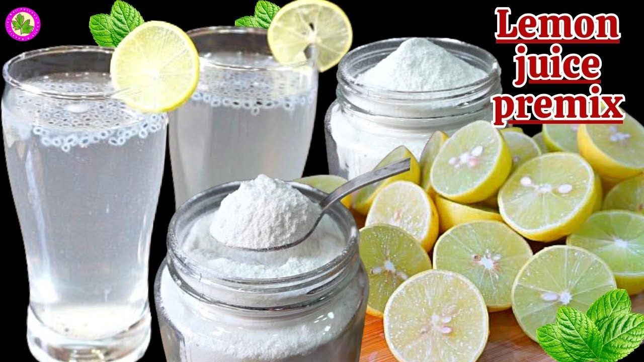 Natural Lemon Juice Naturally Make At Home With Metha Soda