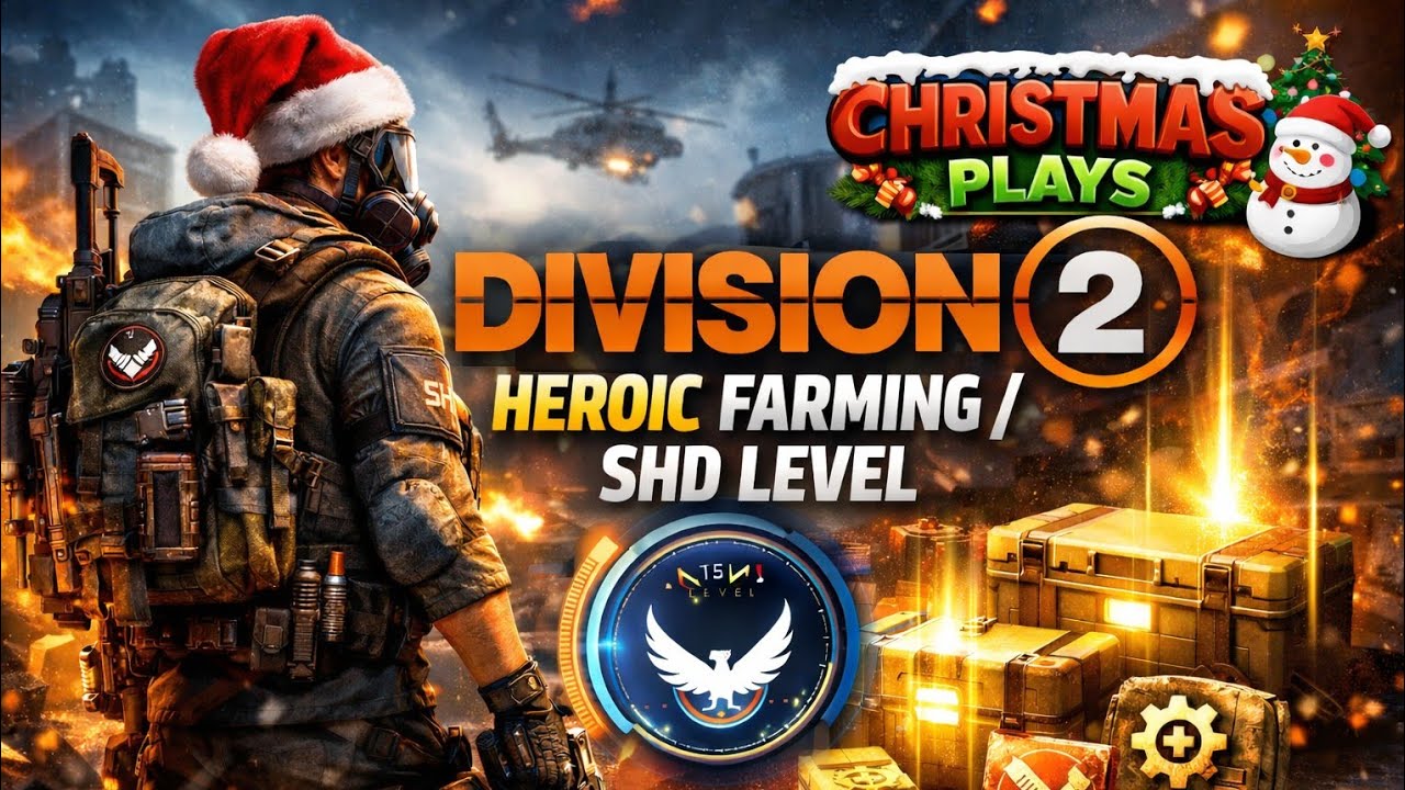 Tom Clancy's Division  2 | SHD Level Grindl Farming l Random Mission | 🔴 Live | [PS5] [1080P60]