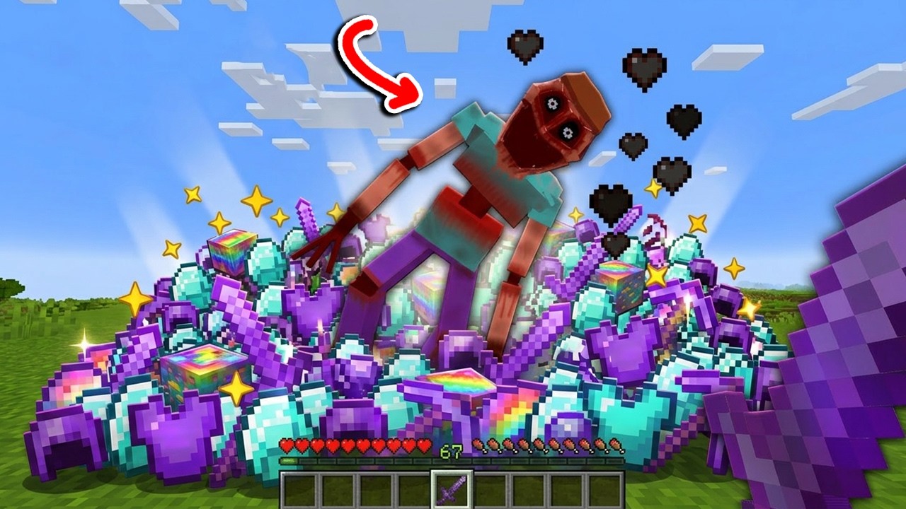 Minecraft mais les Monstres Horreur drop du Stuff Cheaté