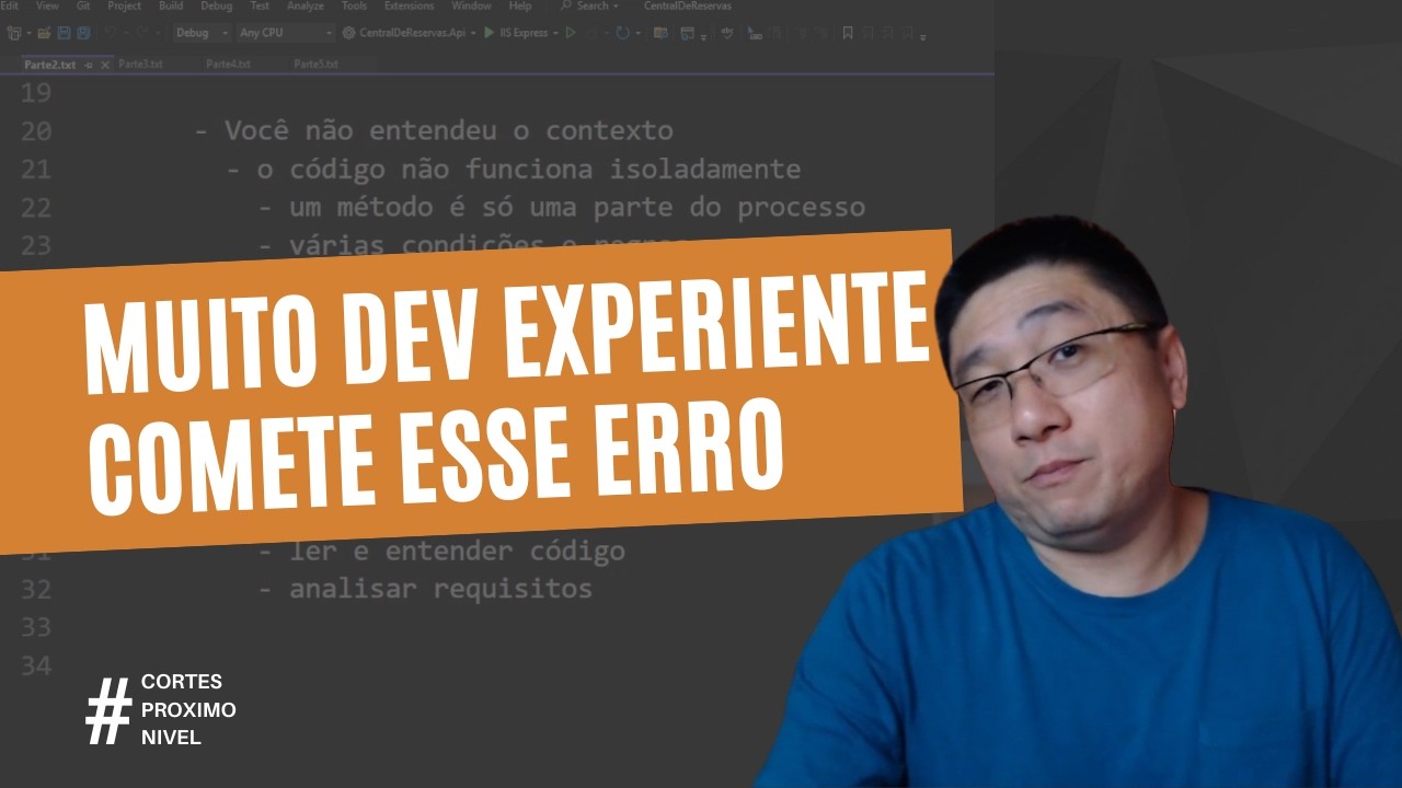 Você NUNCA vai conseguir TESTAR O CÓDIGO se continuar cometendo esse ERRO