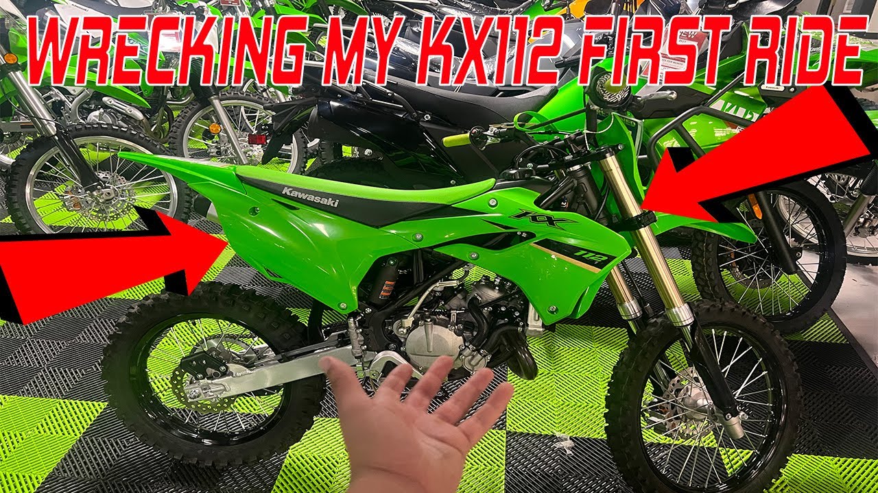 TAKING DELIVERY OF 2023 KX 112 KAWASAKI 2 STROKE DIRT BIKE