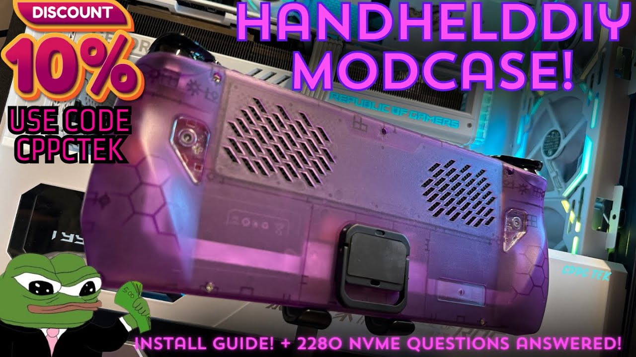 ИДЕАЛЬНАЯ ЗАДНЯЯ ПАНЕЛЬ ROG ALLY! Руководство по распаковке и установке HandheldDIY Modcase + 228...
