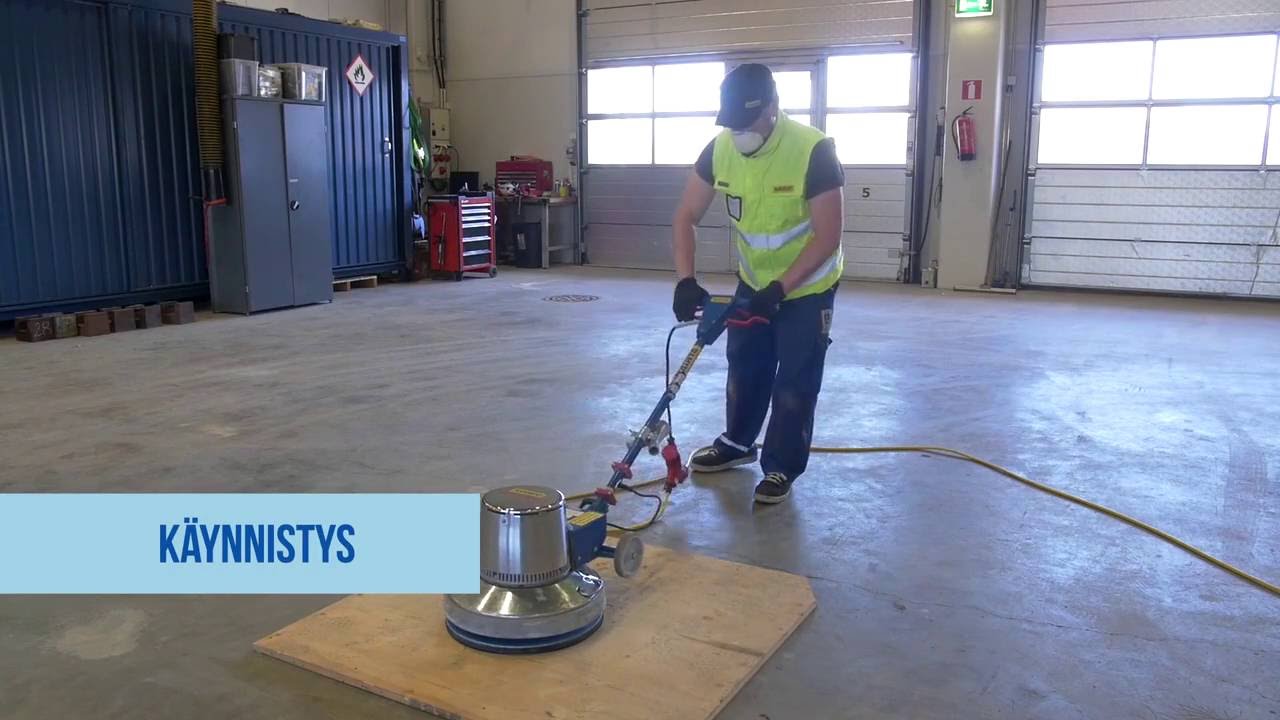 Lattiahiomakone käytönopastusvideo