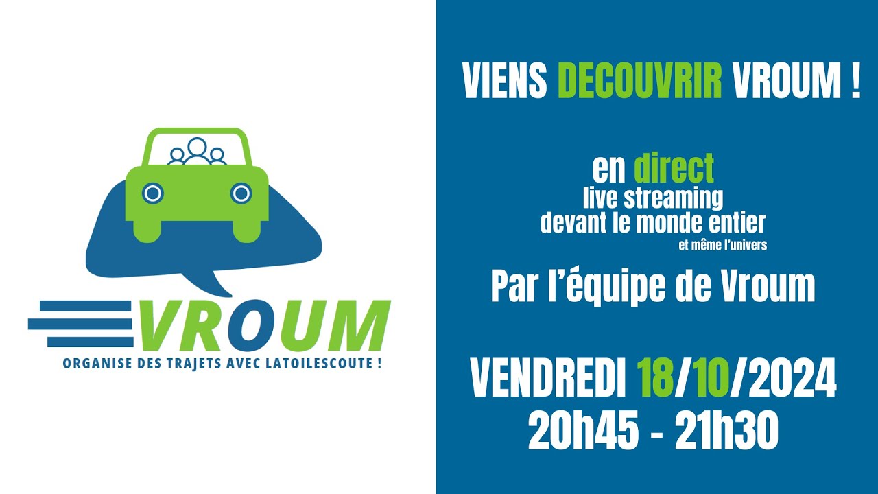 Présentation de l'Outil de covoiturage Vroum