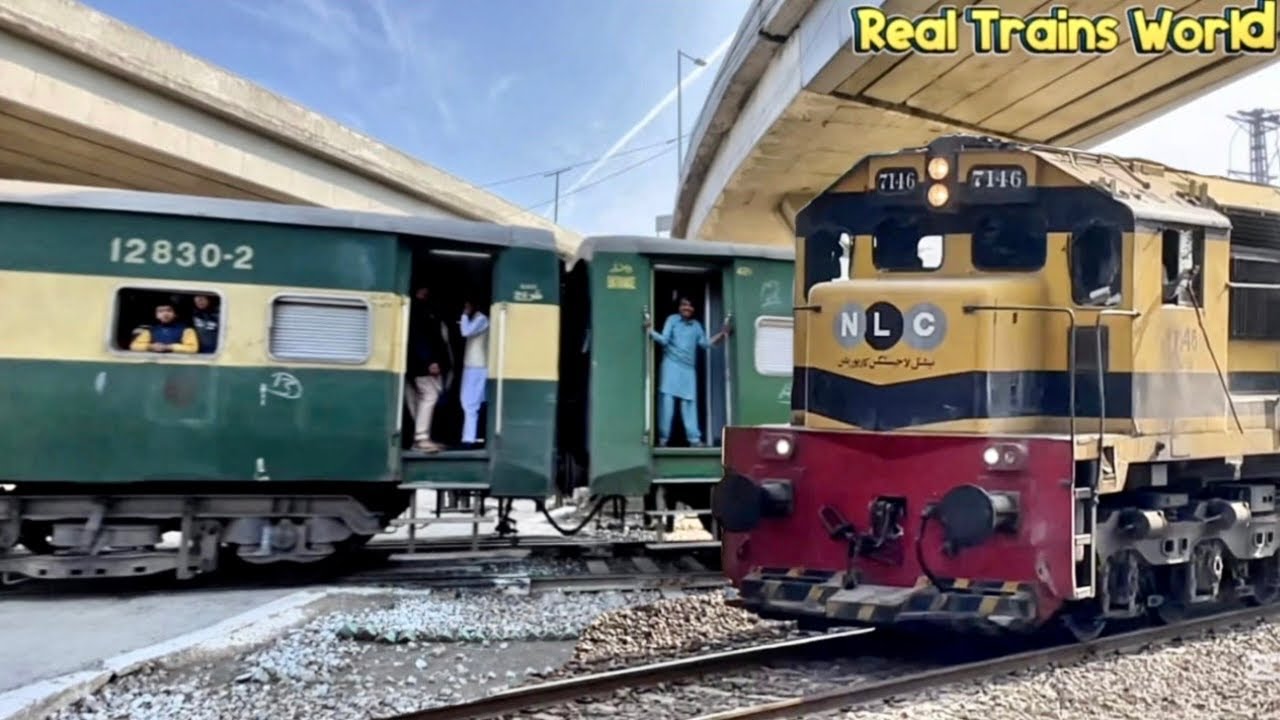 Lahore Railway Life | Trains Passing Station & City Crossing 