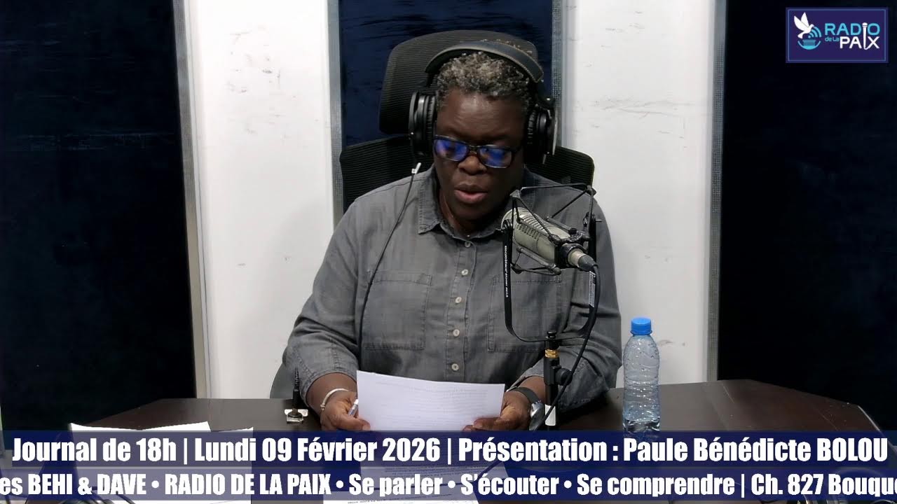 Journal de 18h | Lundi 09 Février 2026 | Présentation : Paule Bénédicte BOLOU