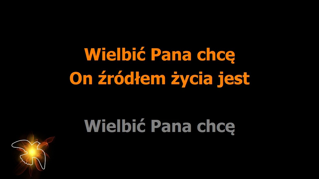 Wielbić Pana chcę - podkład muzyczny (karaoke)