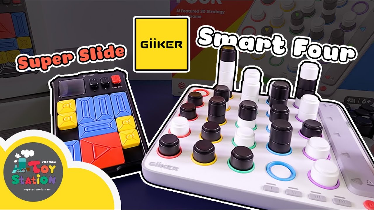 Bổ sung 2 bộ môn tập thể dục não mới Super Slide và Smart Four từ hãng Giiker ToyStation 822