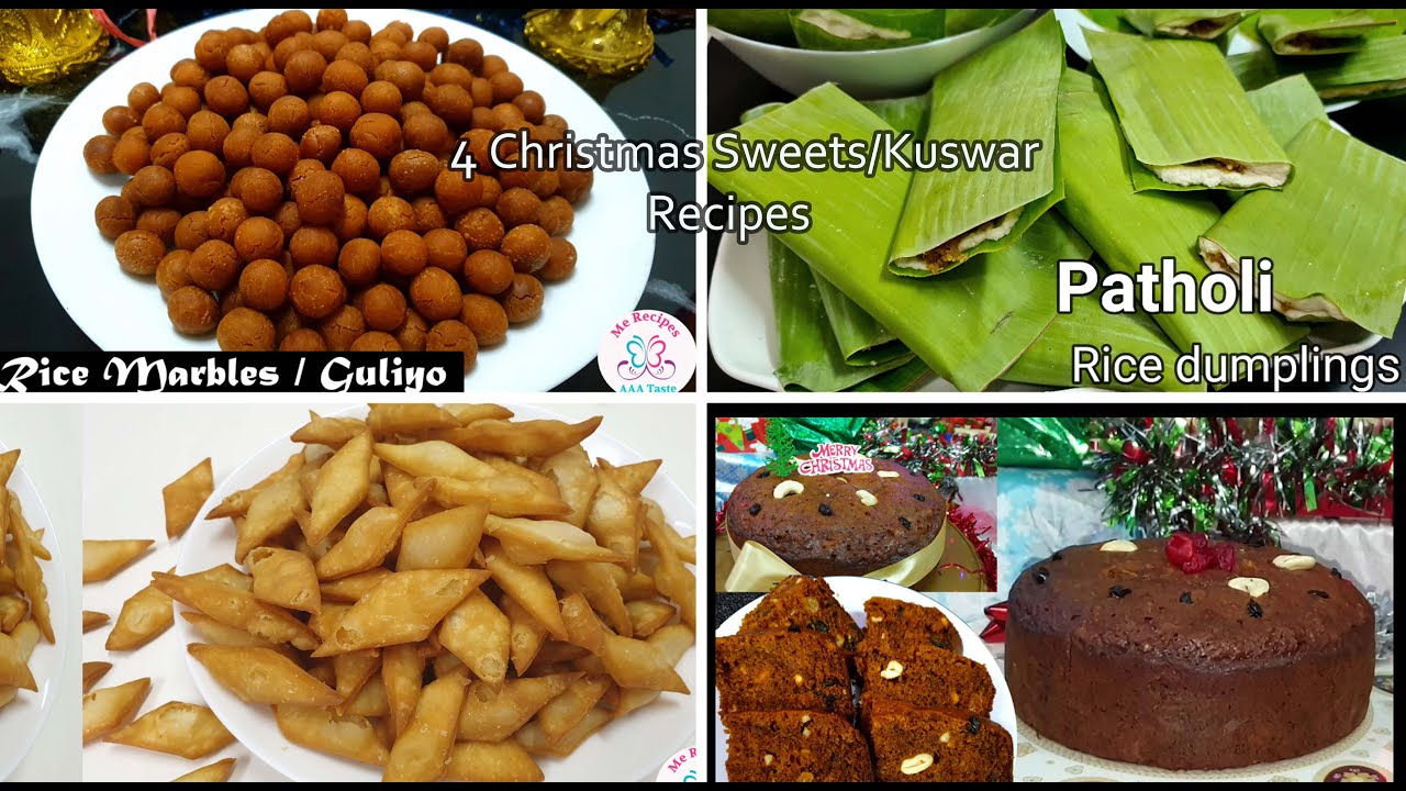 4 Mangalore Special Christmas Kuswar Recipes | Sweets | Snacks