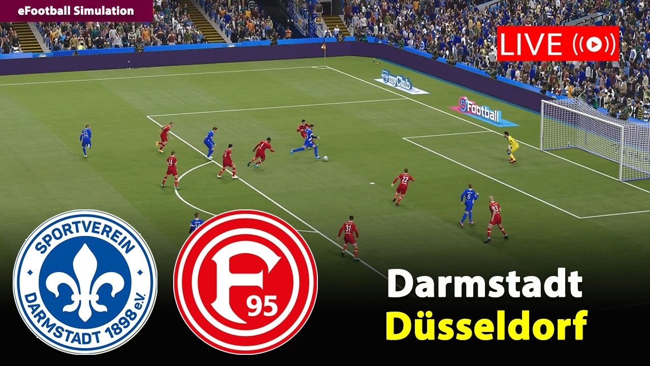 🔴Live- SV Darmstadt gegen Fortuna Düsseldorf | Bundesliga 2 2025/26 | Football PES21 Simulation