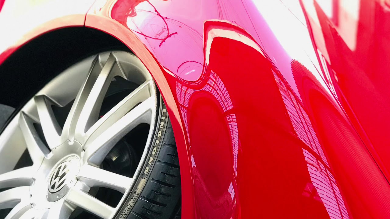 Golf vermelho aro20 polido espelhado e vitrificado na Fabcar