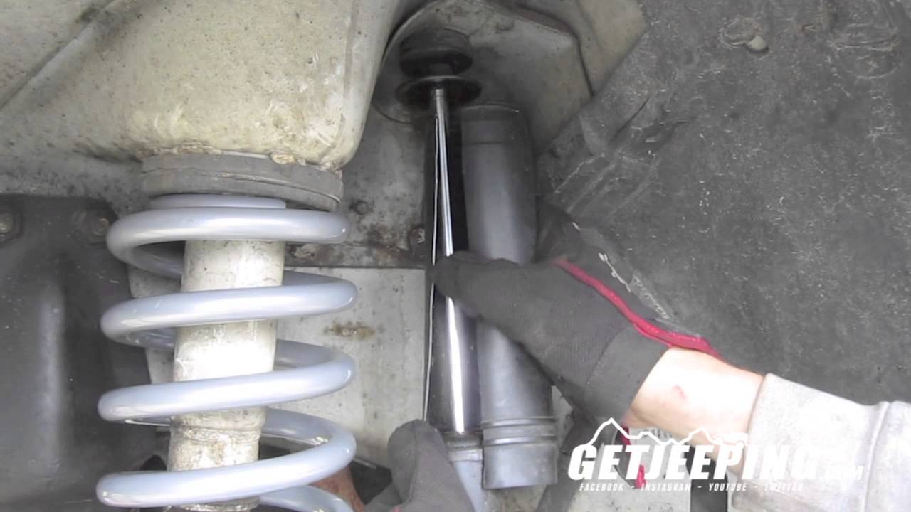How To: Install front shocks on 1984-2001 Jeep Cherokee XJ - GetJeeping