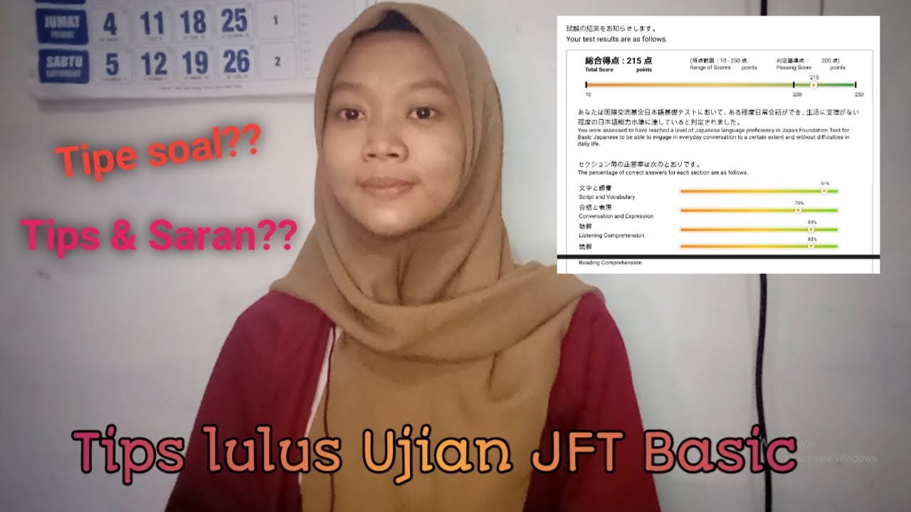 TIPS LULUS UJIAN JFT BASIC A2