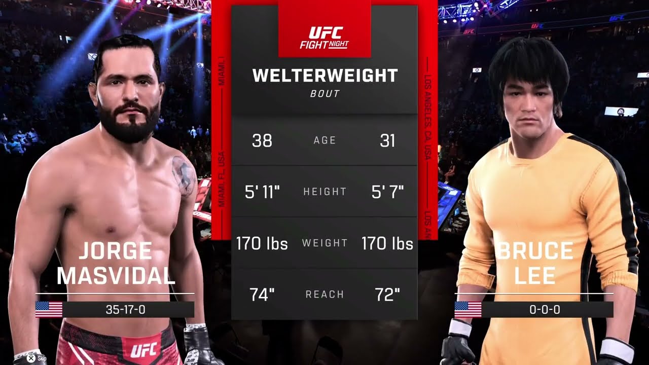 Jorge Masvidal Vs Bruce Lee | EA Sports | UFC 5 | MjB UFC